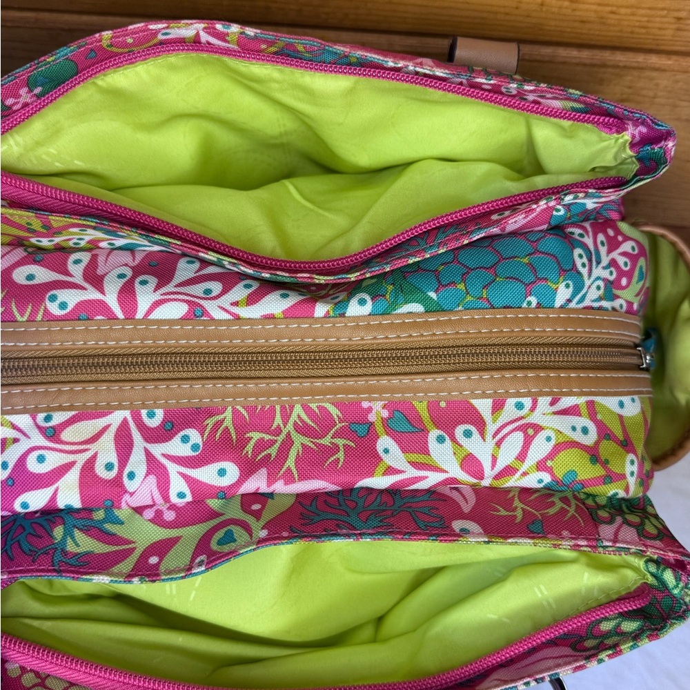Lily Bloom “Floral Reef” Satchel Bag NWOT - Picture 8 of 9